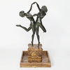 'Country Dance' Art Deco Bronze Sculpture by Colinet Jeroen Markies Art Deco