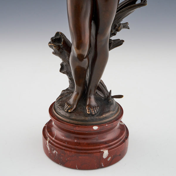 Art Nouveau Bronze Sculpture by Auguste Moreau