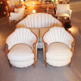 Art Deco Sue et Mare three piece settee and armchairs at Jeroen Markies