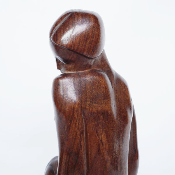 An Art Deco Carved Wood Nude Sculpture Signed Tcherniak - Jeroen Markies Art Deco