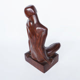 An Art Deco Carved Wood Nude Sculpture Signed Tcherniak - Jeroen Markies Art Deco