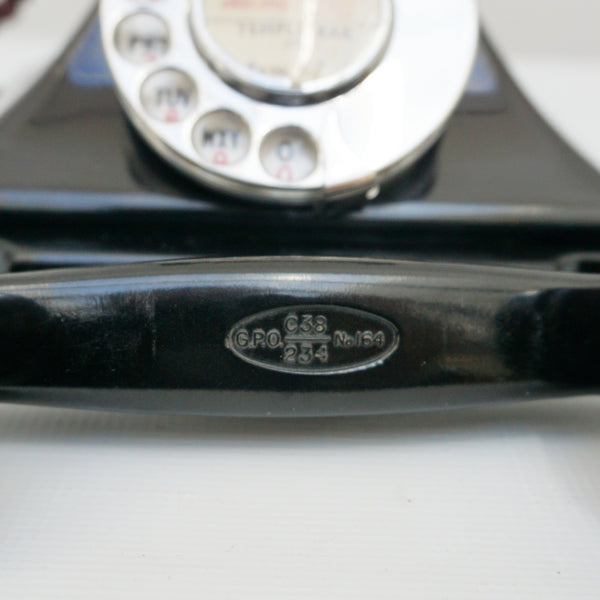 Original GPO Model 232L Black Bakelite Telephone 1938 - Jeroen Markies Art DecoOriginal GPO Model 232L Black Bakelite Telephone 1938 - Jeroen Markies Art Deco
