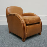 Vintage Art Deco Three Piece Lounge Suite Leather and Walnut Circa 1935 - Jeroen Markies Art Deco