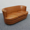 Art Deco Brown Leather and Birdseye Maple Club Sofa by Maurice Adams Circa 1930 Art Deco - Jeroen Markies Art Deco