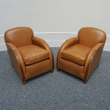 Vintage Art Deco Three Piece Lounge Suite Leather and Walnut Circa 1935 - Jeroen Markies Art Deco