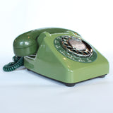 Two-tone green original GPO model 706 telephone at Jeroen Markies