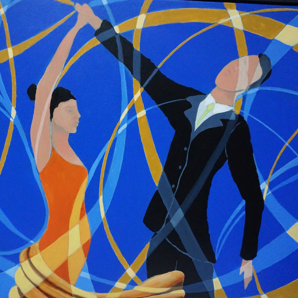 'The Dance'-Contemorary-Painting-Contemporary-Art-Vera-Jefferson-Jeroen Markies Art Deco