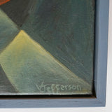 Vera Jefferson Oil on Canvas Contemporary Paining of Deer Running Through the Woods - Jeroen Markies Art Deco