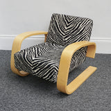 Alvar Aalto - Tank Chair - by Artek - Zebra Fabric - Jeroen Markies Art Deco Furniture