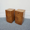 Pair of Art Deco Bedside Cabinets - Burr Walnut on Mahogany - Jeroen Markies Art Deco Furniture