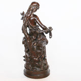 Art Nouveau bronze sSculpture Captive by Hippolyte Francois Moreau at Jeroen Markies 