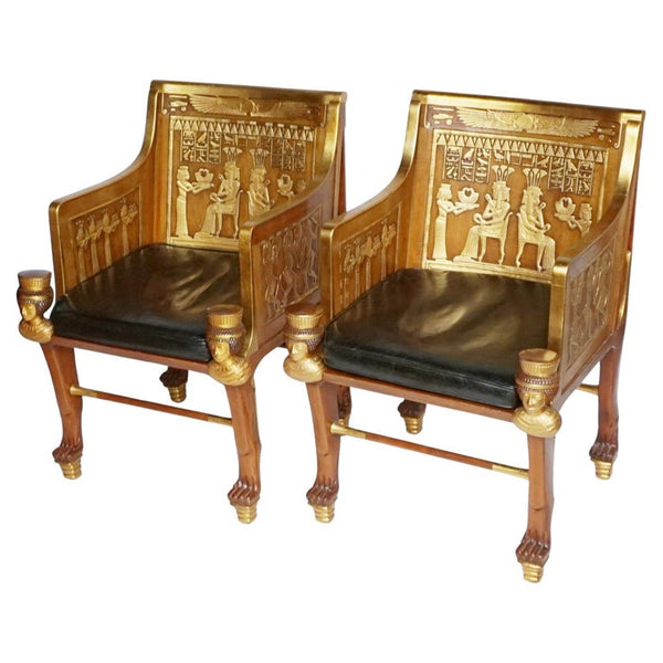 Egyptian Style Armchairs