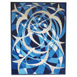 An Abstract Art Deco Style Painting by Vera Jefferson Oil on Canvas ' Swirling Swallows' - Jeroen Markies Art Deco