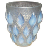 Rampillon Rene Lalique Opalescent Glass Vase 