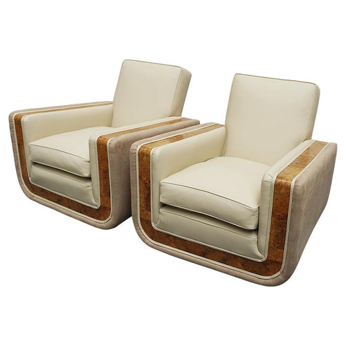 A Pair of Art Deco Lounge Chairs 'Tank Chairs' -Jeroen Markies Art Deco