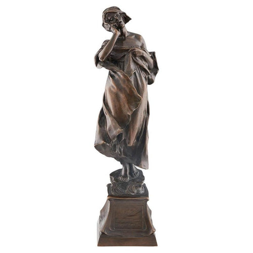 'Call of the Sea' Early 20th century bronze sculpture by CL Hartwell - Jeroen Markies Art Deco