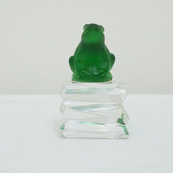 Mid-Century Czech Glass Frog Paperweight Circa 1950 - Jeroen Markies Art Deco