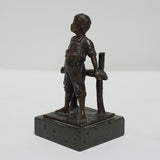 Early 20th Century Bronze Figure of a Young Boy - Jeroen Markies Art Deco