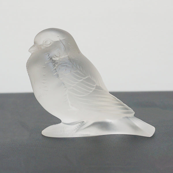 Rene Lalique 'Moineau Fier' Original Glass Bird Paperweight- Jeroen Markies Art Deco